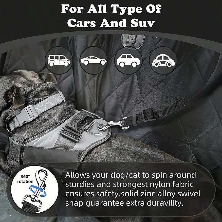 Adjustable Dog Car Seat Belt – Secure Travel Tether