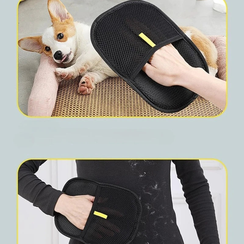 Reusable Pet Hair Removal Glove – Washable Fur & Lint Cleaner