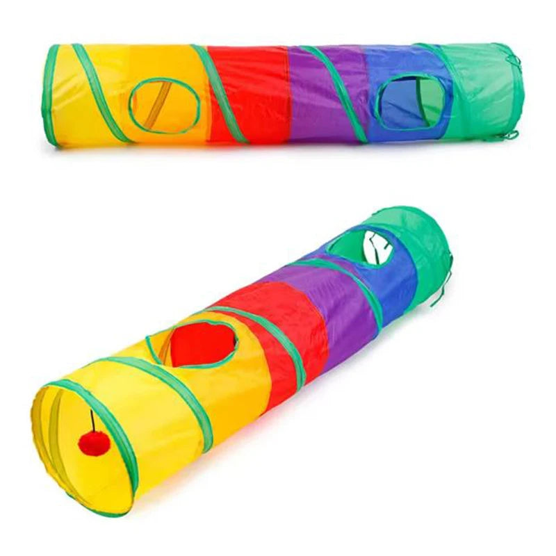 Interactive Collapsible Cat Tunnel – Play & Exercise Tube