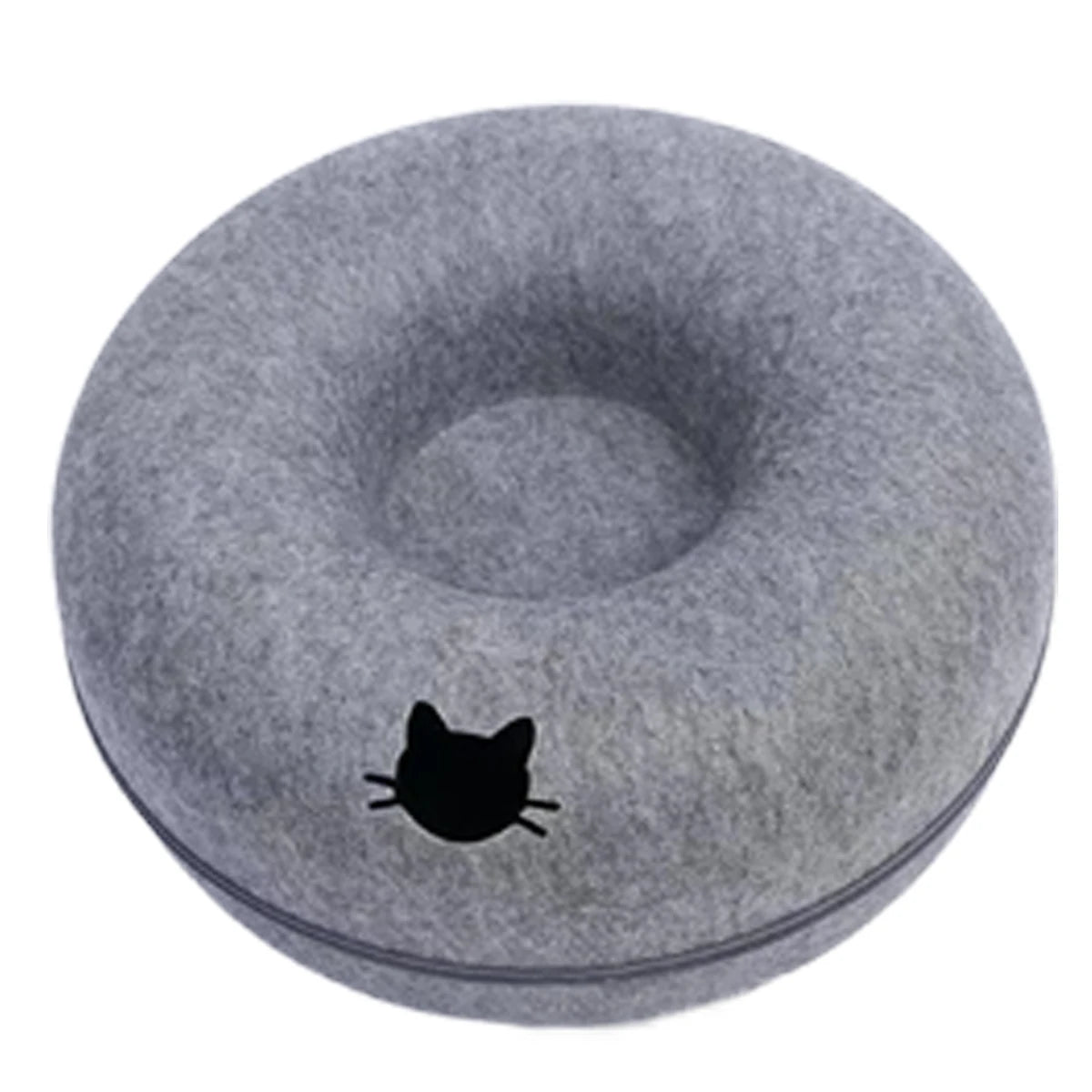 Cat Cave Donut Bed – Cozy Tunnel & Lounge