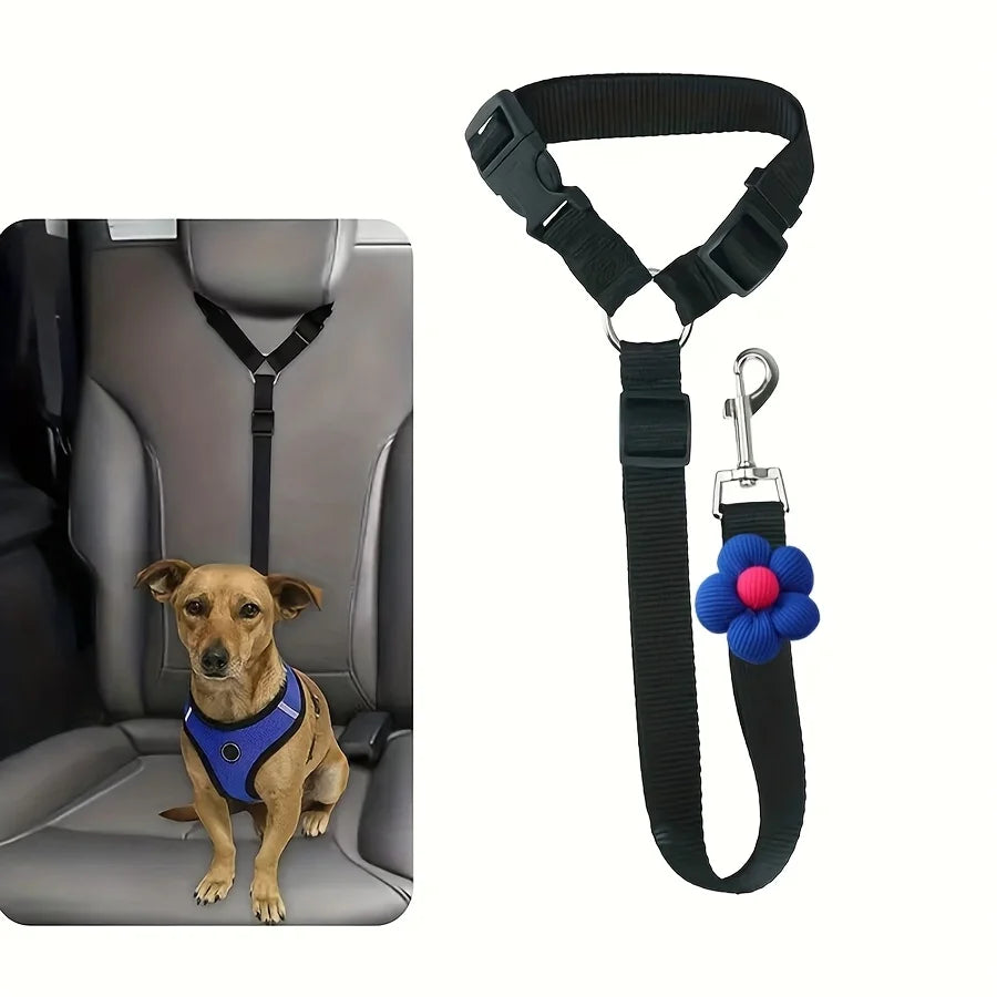 Adjustable Dog Car Seat Belt – Secure Travel Tether