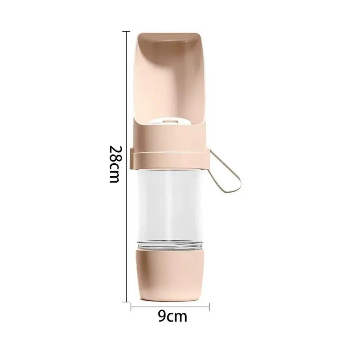 Portable Dog Water Bottle with Food Container