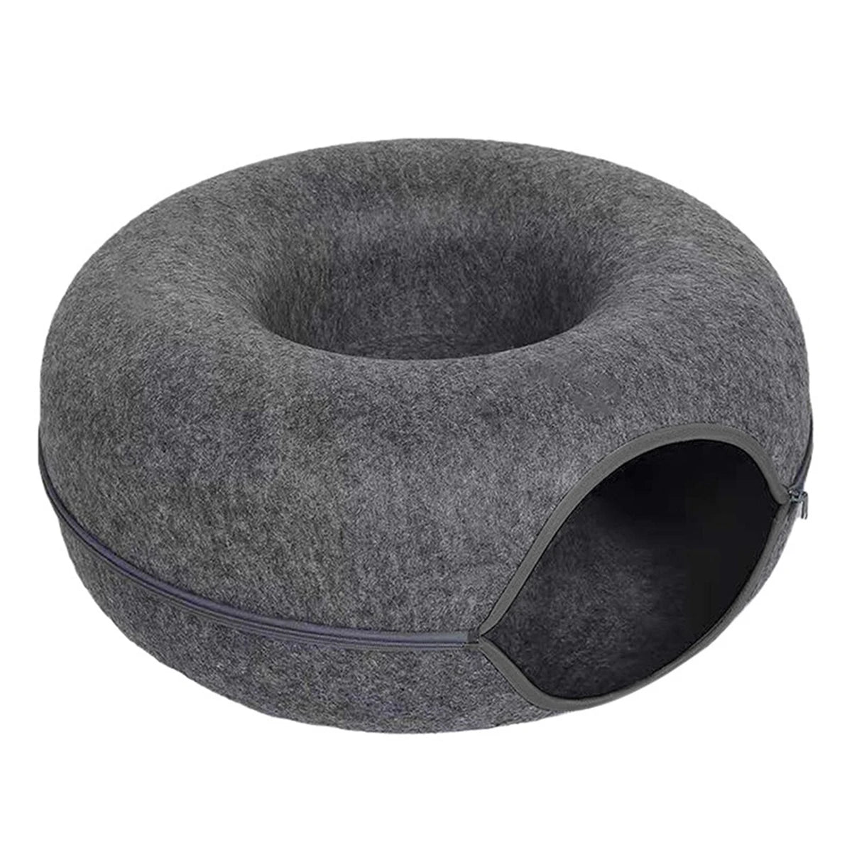 Cat Cave Donut Bed – Cozy Tunnel & Lounge