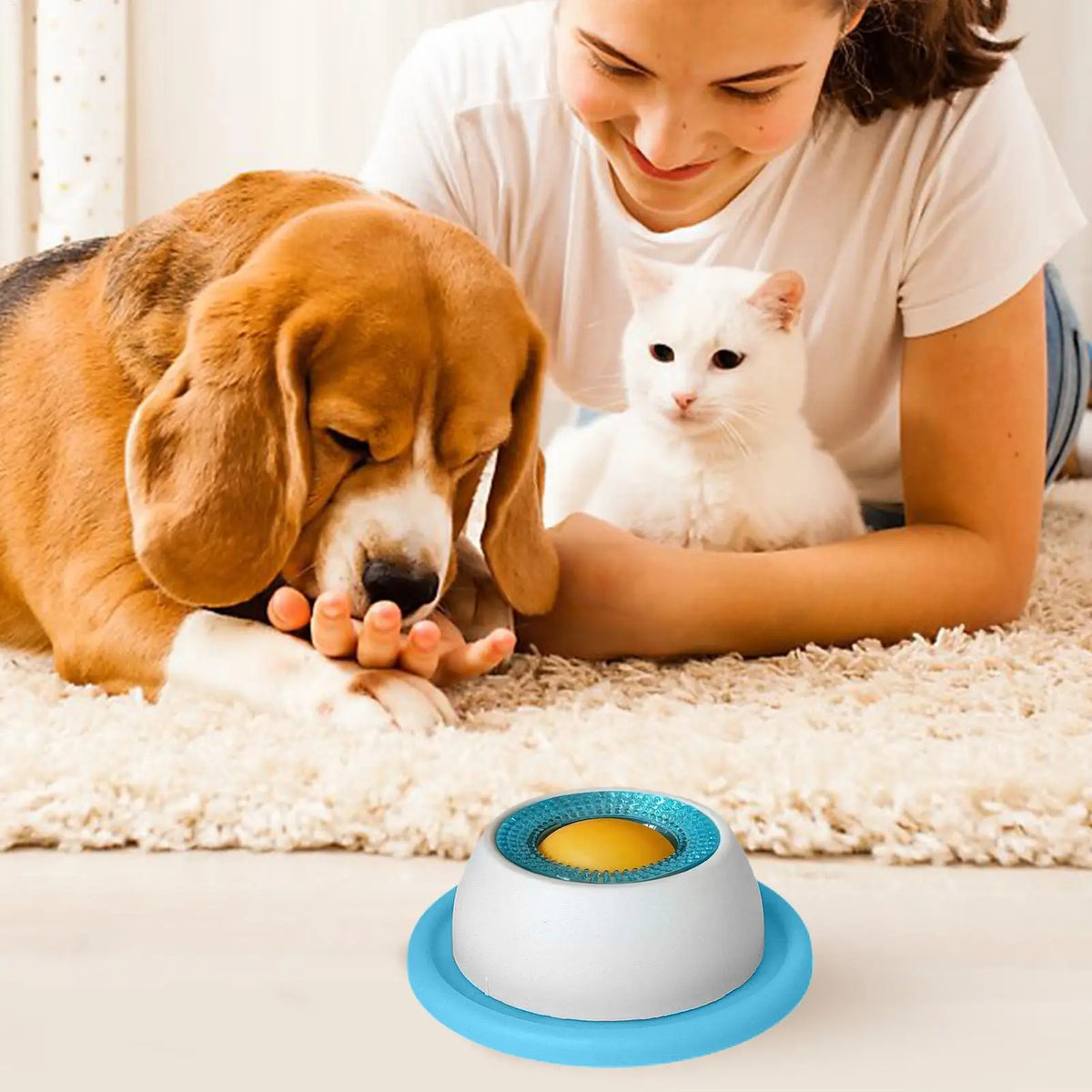 Interactive Dog Treat Puzzle – Slow Feeder & Enrichment Toy