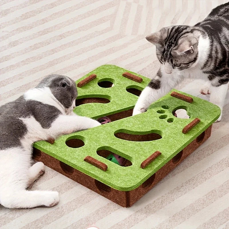 Interactive Cat Puzzle Maze – Ball Chase Enrichment Toy