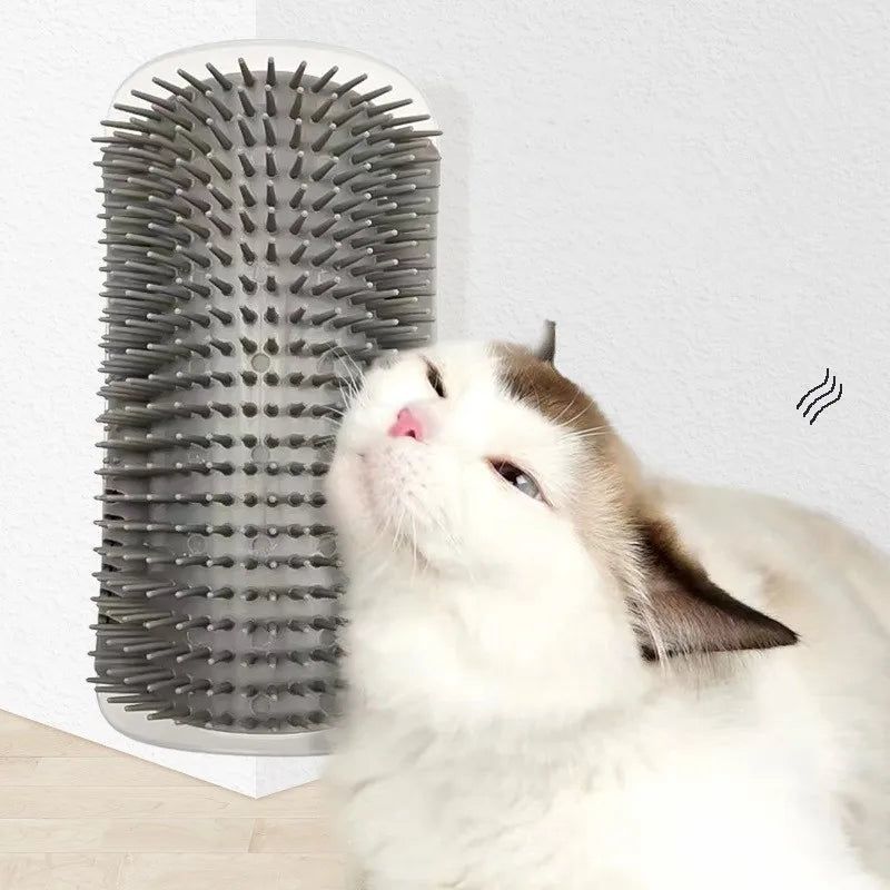 Cat Corner Self-Grooming Brush – Massage & Loose Hair Remover