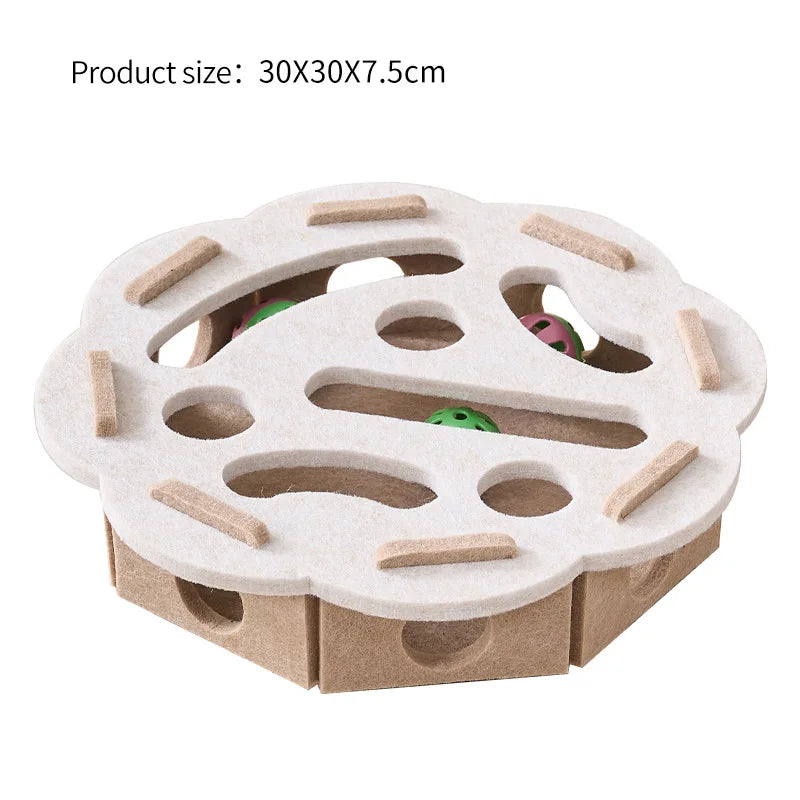 Interactive Cat Puzzle Maze – Ball Chase Enrichment Toy