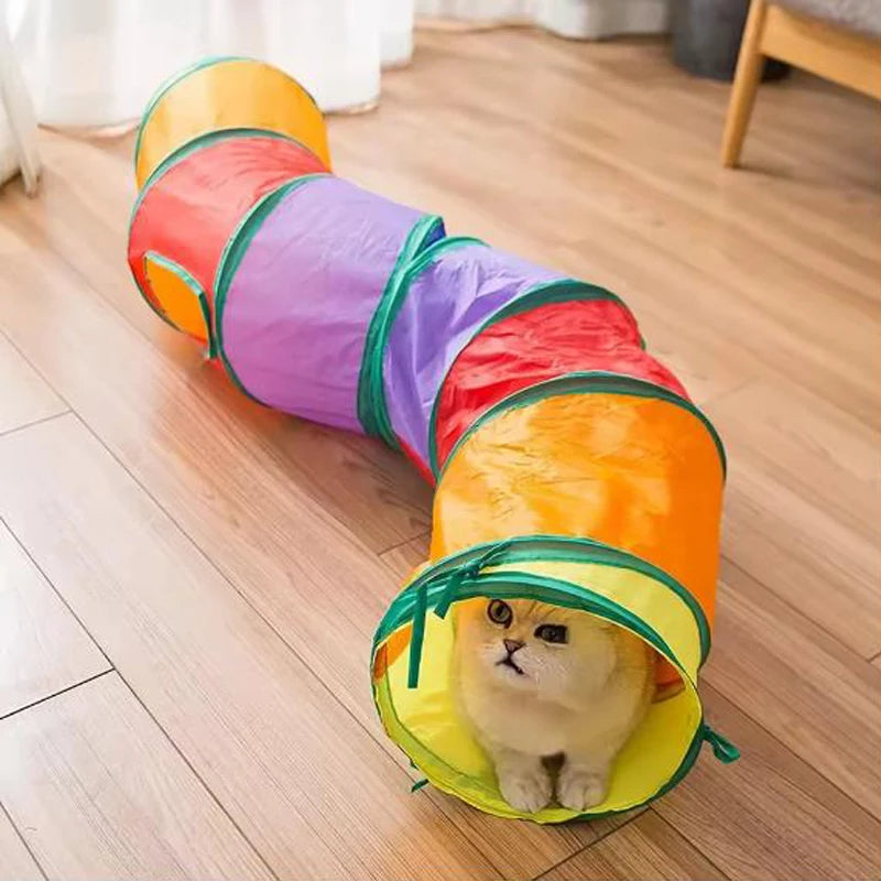 Interactive Collapsible Cat Tunnel – Play & Exercise Tube