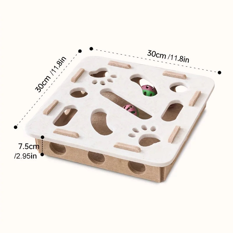 Interactive Cat Puzzle Maze – Ball Chase Enrichment Toy