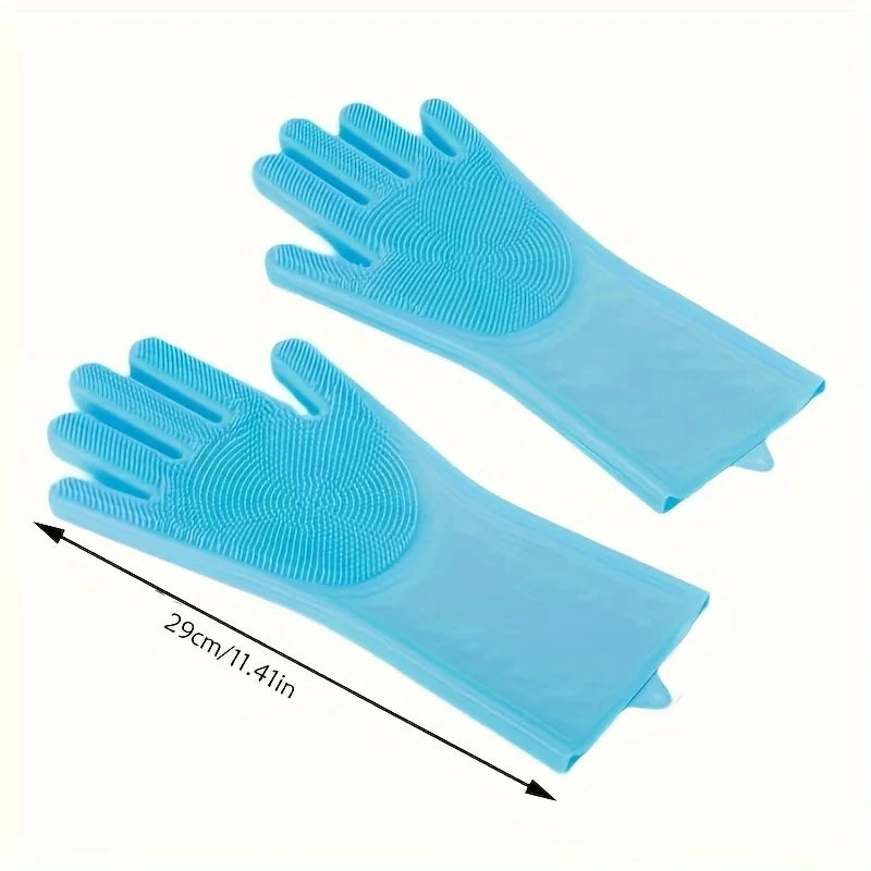 Gentle Pet Grooming Gloves – Bath, Massage & Hair Removal
