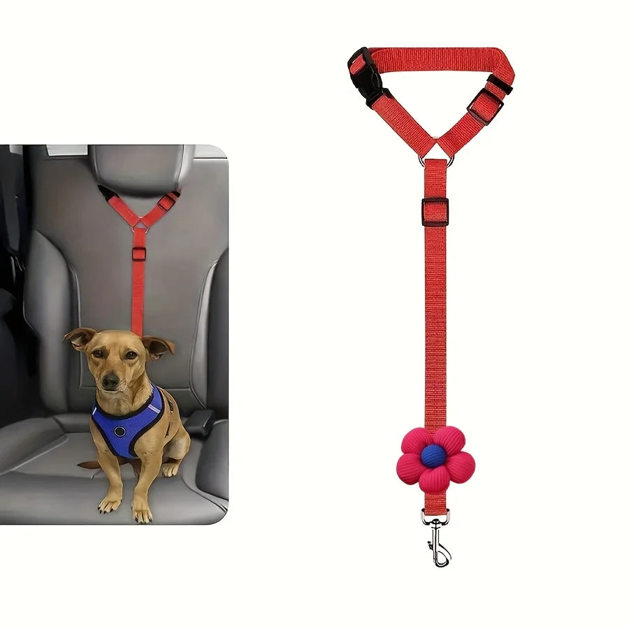 Adjustable Dog Car Seat Belt – Secure Travel Tether