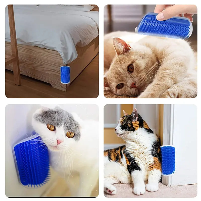 Cat Corner Self-Grooming Brush – Massage & Loose Hair Remover