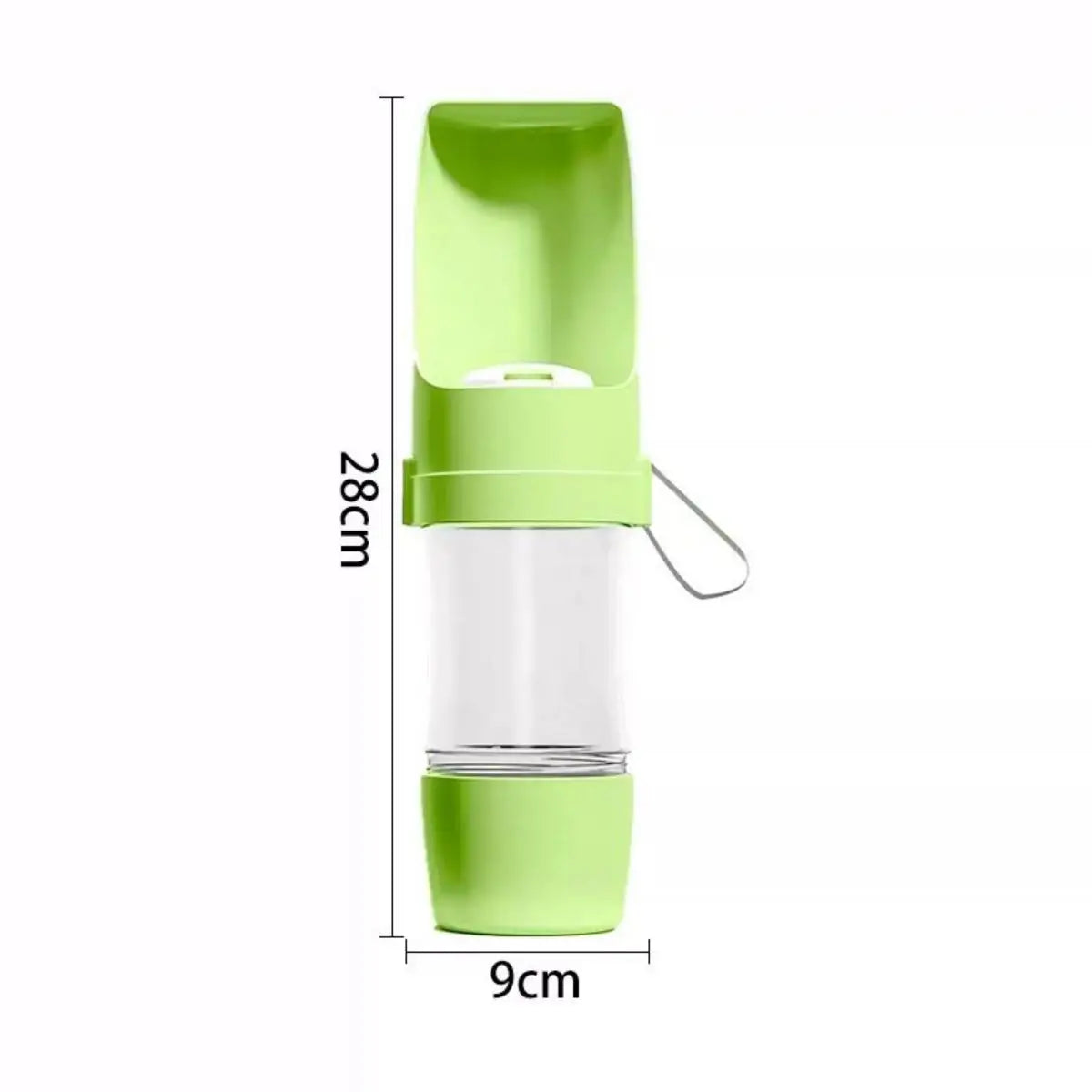 Portable Dog Water Bottle with Food Container
