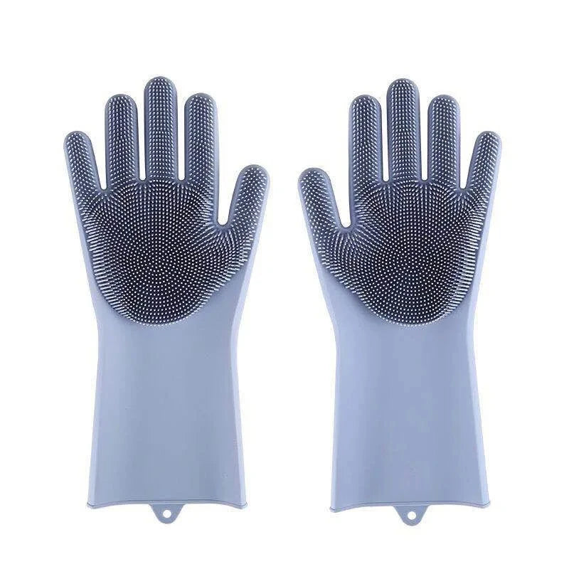 Gentle Pet Grooming Gloves – Bath, Massage & Hair Removal