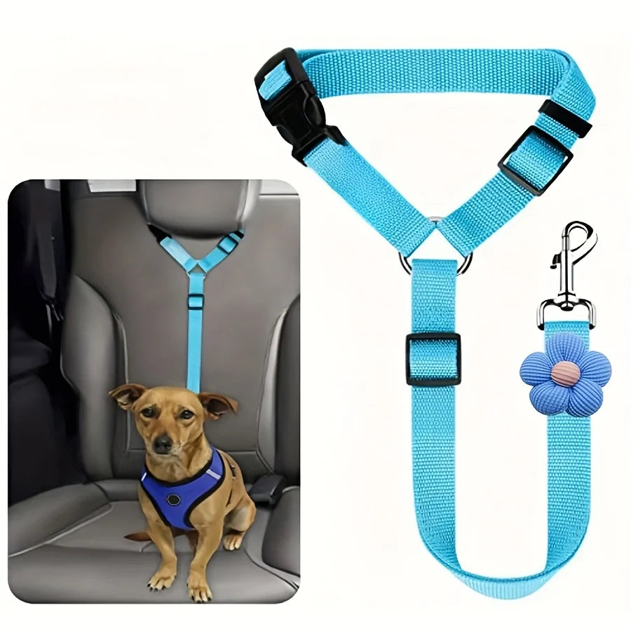 Adjustable Dog Car Seat Belt – Secure Travel Tether
