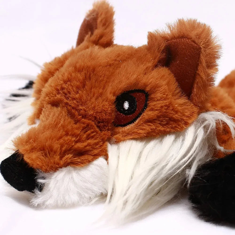 No-Stuffing Squeaky Dog Toy | Durable Crinkle Plush for Aggressive Chewers