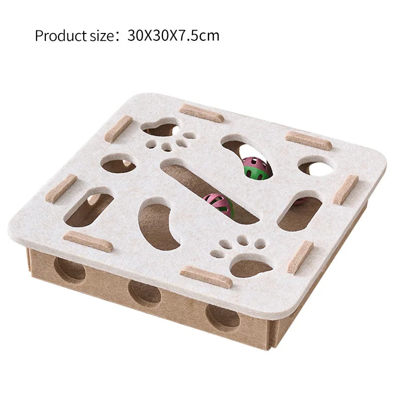 Interactive Cat Puzzle Maze – Ball Chase Enrichment Toy