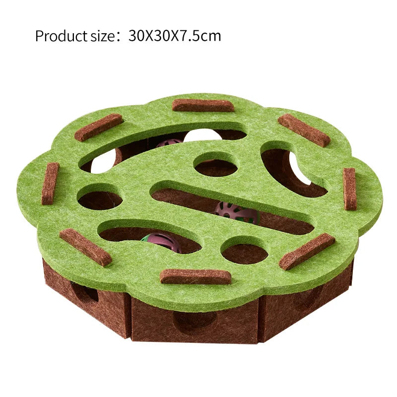 Interactive Cat Puzzle Maze – Ball Chase Enrichment Toy