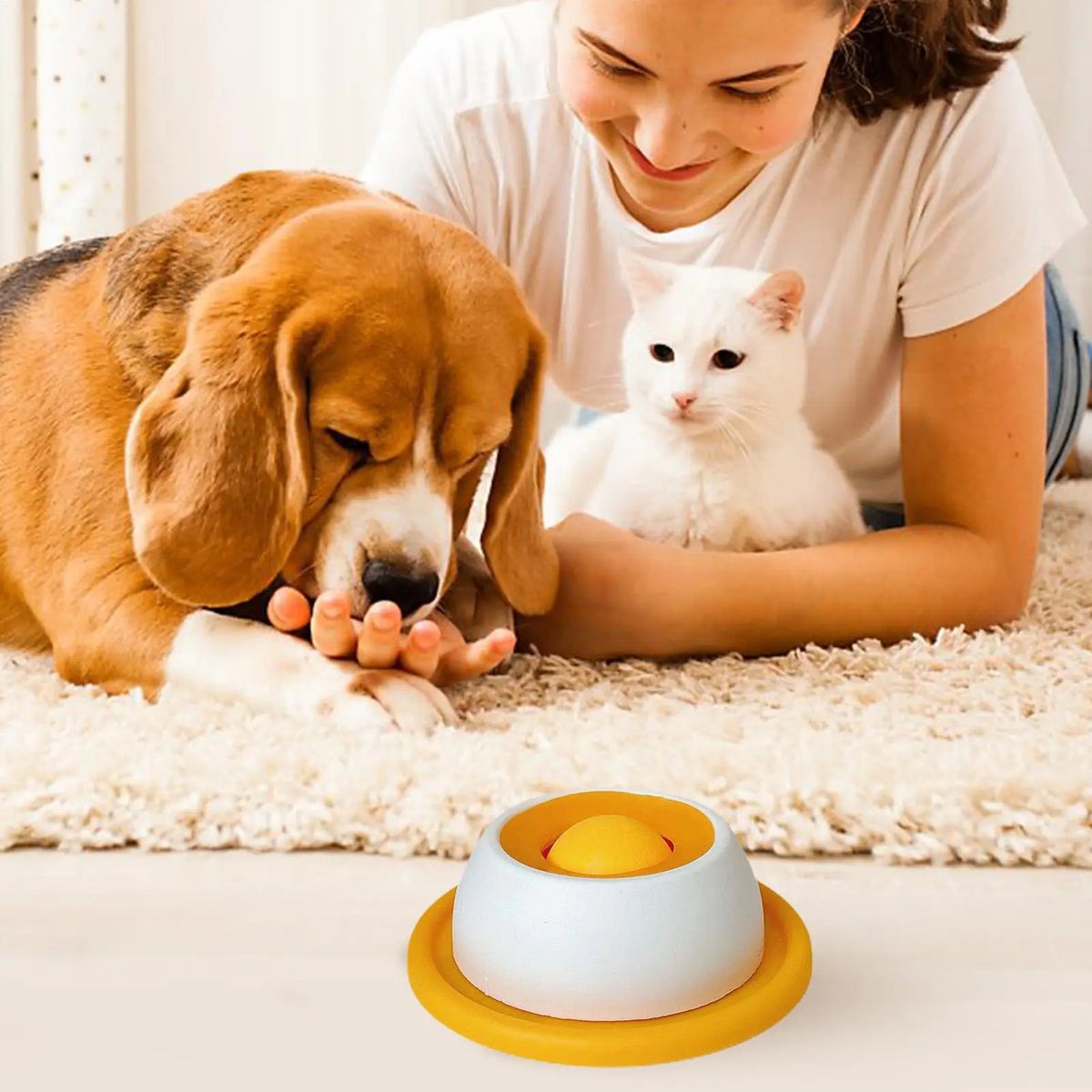 Interactive Dog Treat Puzzle – Slow Feeder & Enrichment Toy