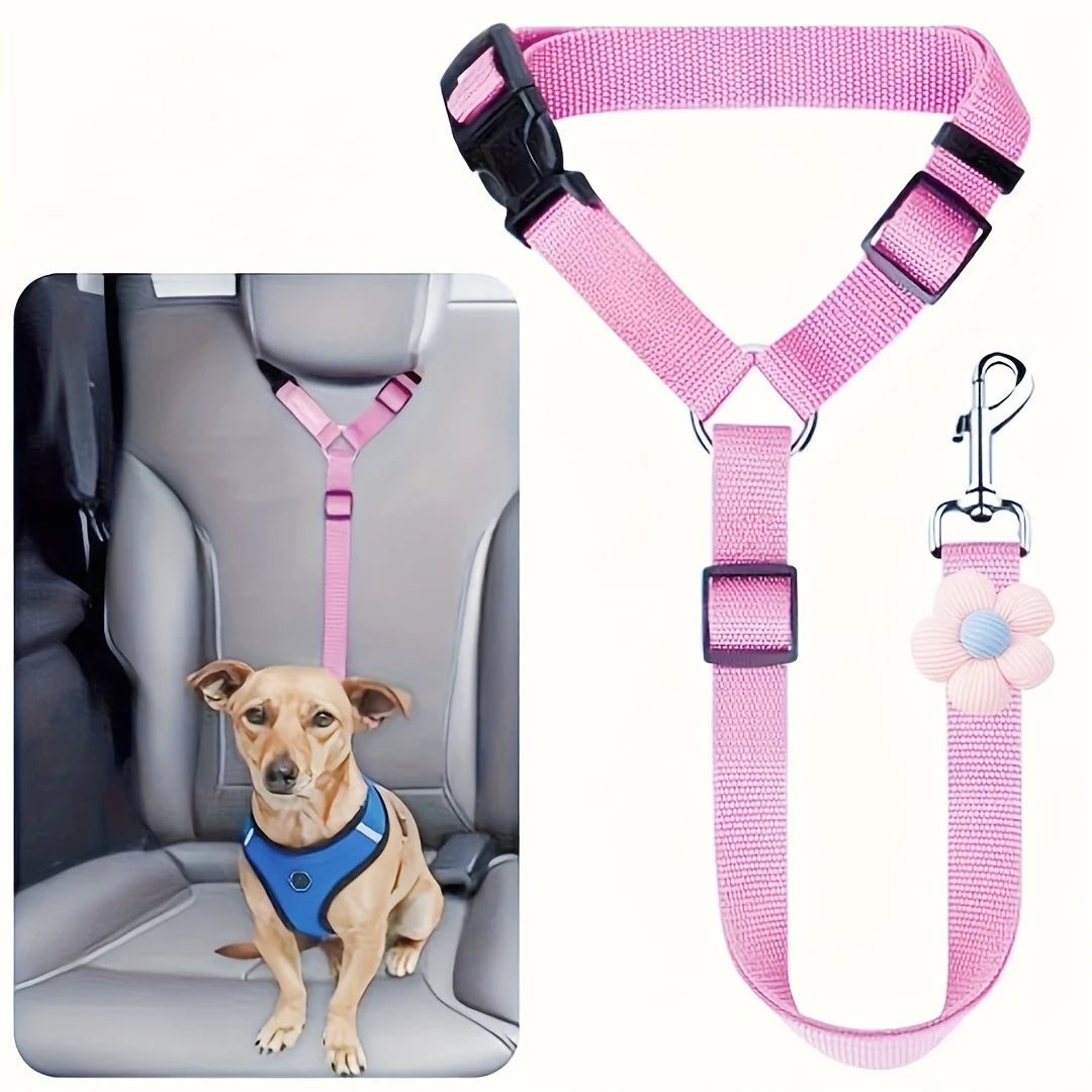 Adjustable Dog Car Seat Belt – Secure Travel Tether