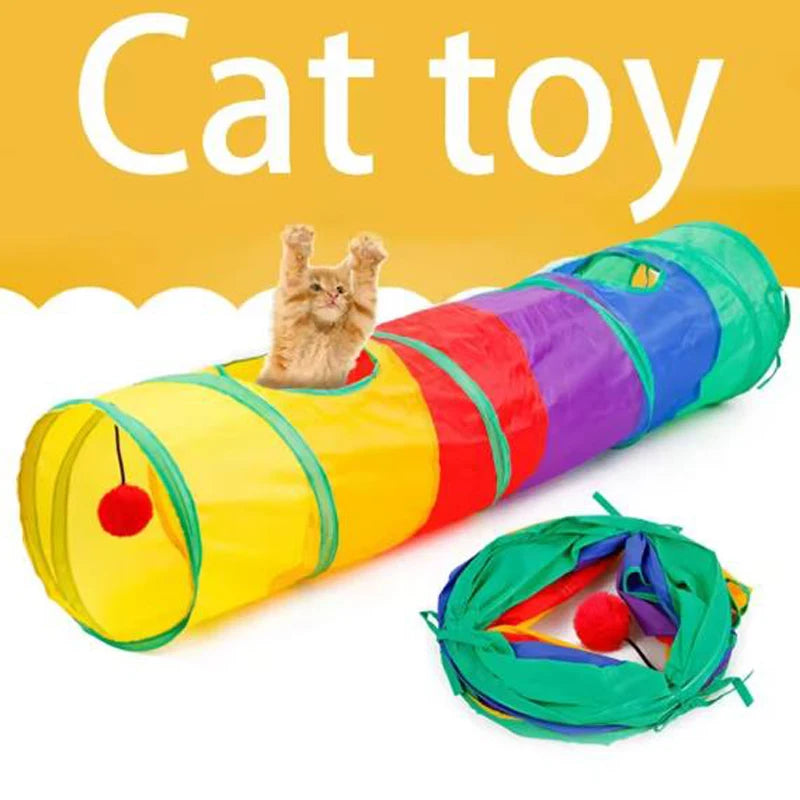 Interactive Collapsible Cat Tunnel – Play & Exercise Tube