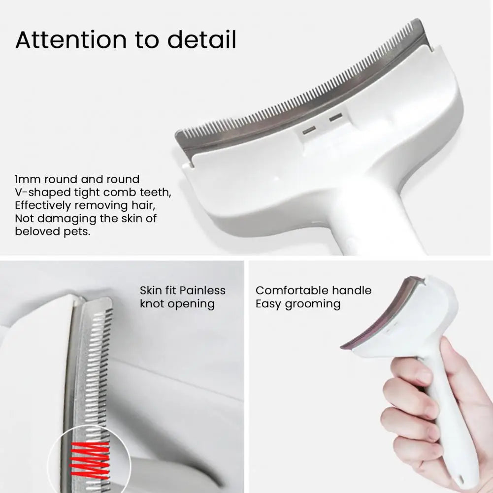 Self-Cleaning Deshedding Brush for Dogs & Cats